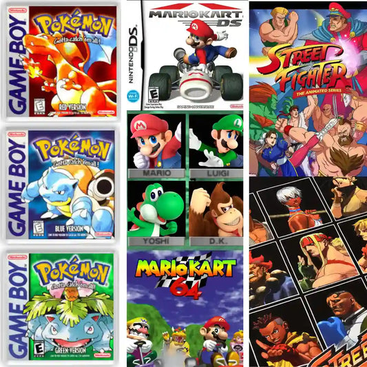 Incluir Mario Kart, Street Fighter y Pokemon